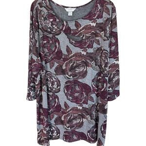 CJ BANKS 3X TUNIC BLOUSE LIKE NEW